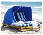 Double Beach Cabana Beach Cabana (shown with cushions)